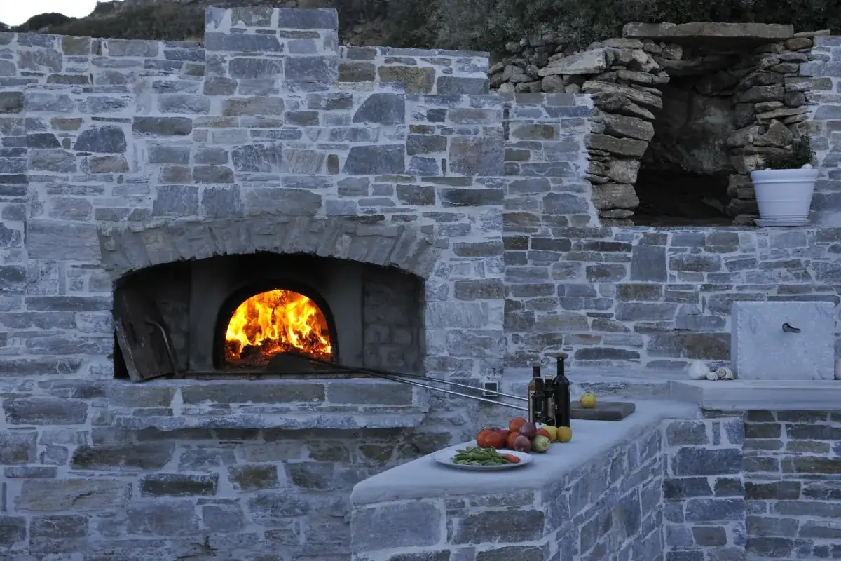Traditional stone wood oven